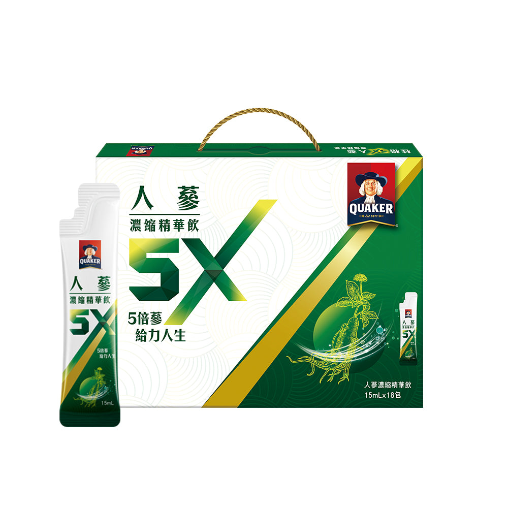 【桂格】5X 人蔘濃縮精華飲 15 ML*18包/盒