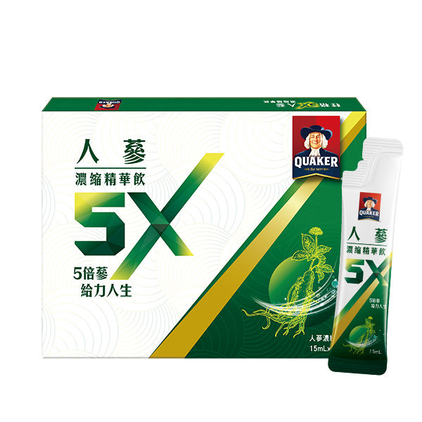 【桂格】5X 人蔘濃縮精華飲 15 ML*30包/盒