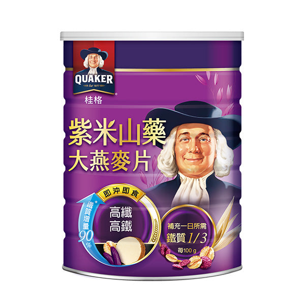 【桂格】紫米山藥大燕麥片700g/罐