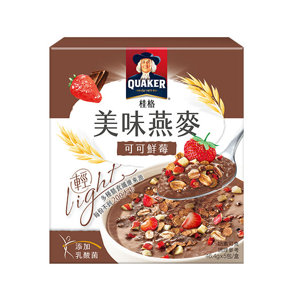 【桂格】美味燕麥-可可鮮苺46.4gx5包/盒