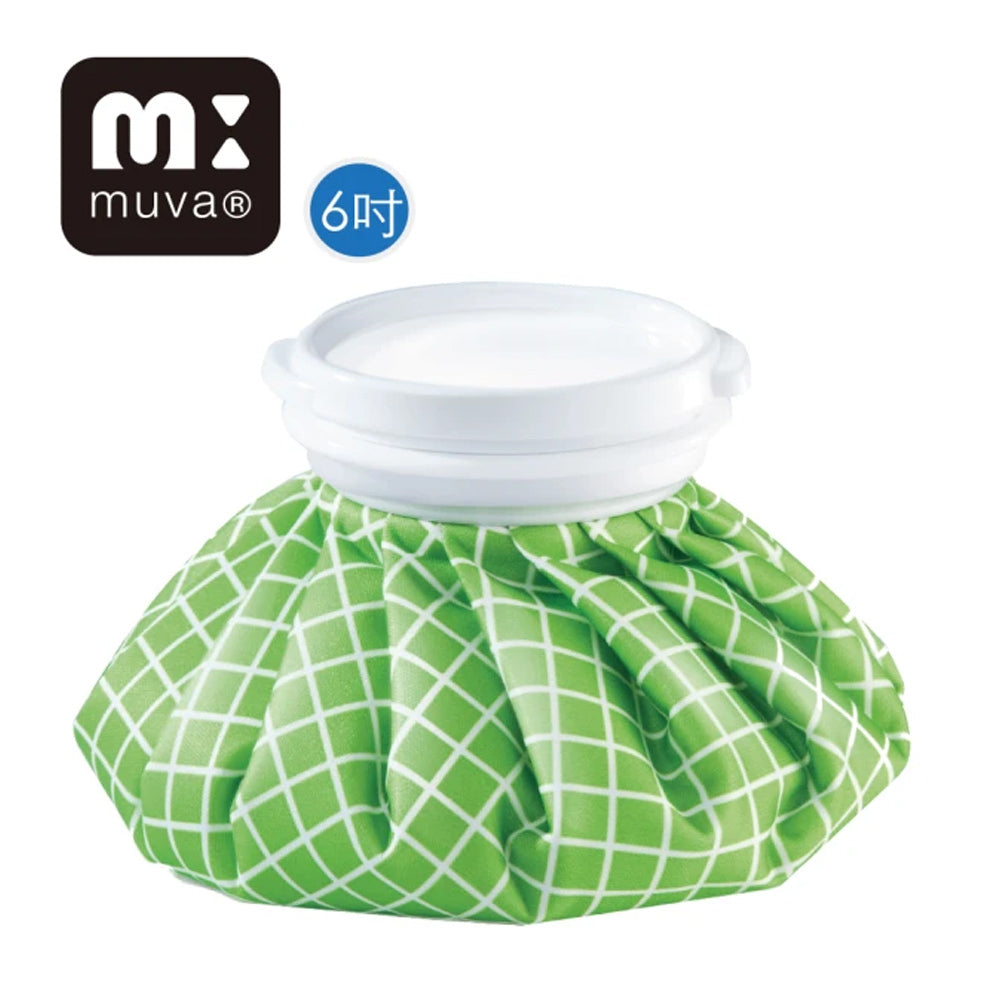 【muva】冰熱雙效水袋(6吋)-粉點、藍點、綠格