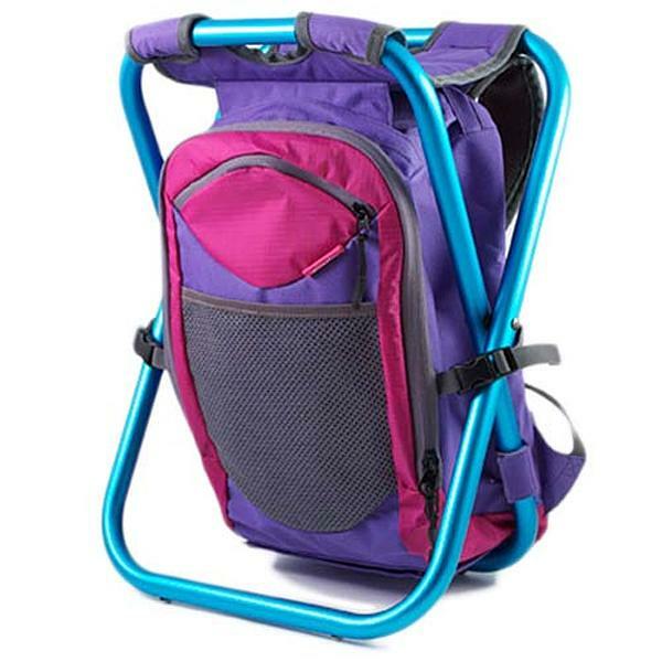 ispack繽紛流行背包椅 - （亮紫+海藍／灰黑+海藍／萊姆+葡萄／亮紫+炫紅／湛藍+粉紅）