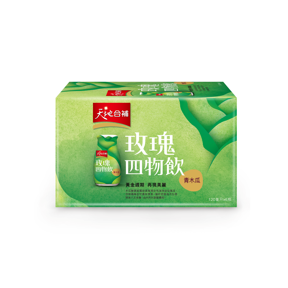 【天地合補】青木瓜玫瑰四物飲 120ML*6瓶*12盒組