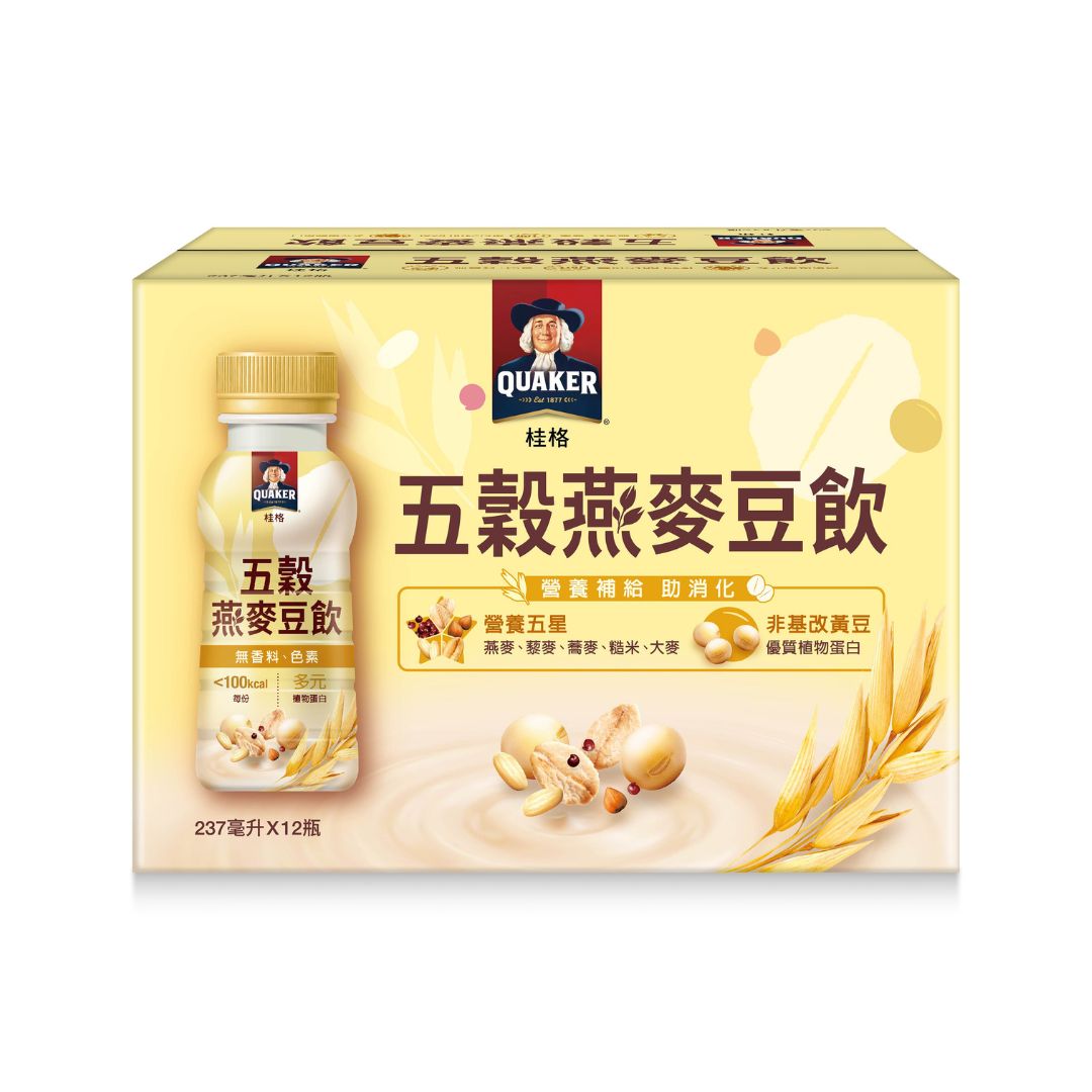 【桂格】五穀燕麥豆飲 237ml/12入