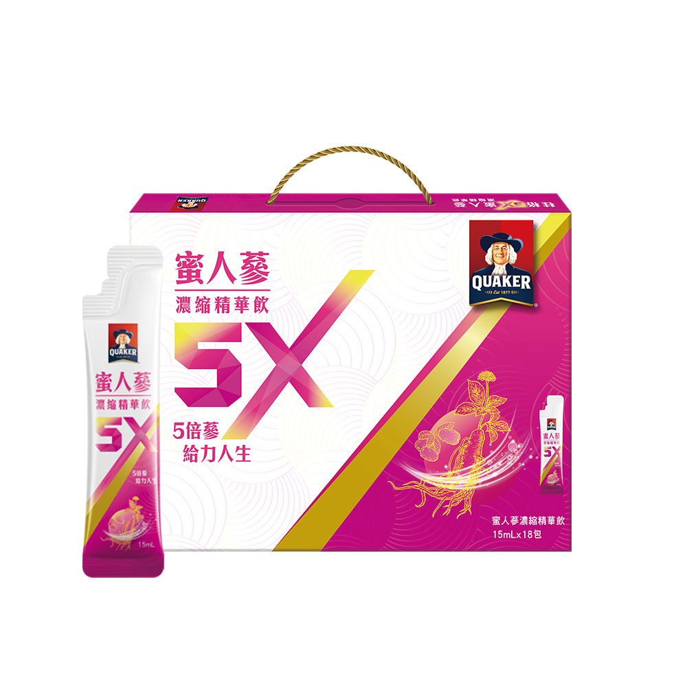 【桂格】5X 蜜人蔘濃縮精華飲 6 盒入 (15 ML*18包/盒) 擁有紅潤好氣色 ✨由內而外保養
