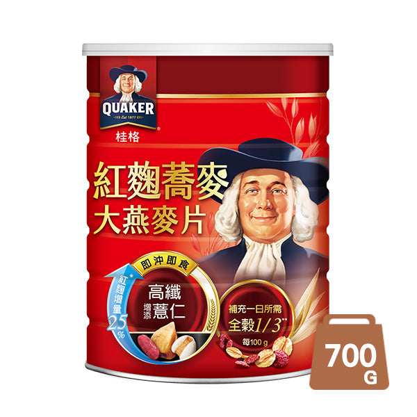【桂格】紅麴蕎麥健康大燕麥片700g/罐