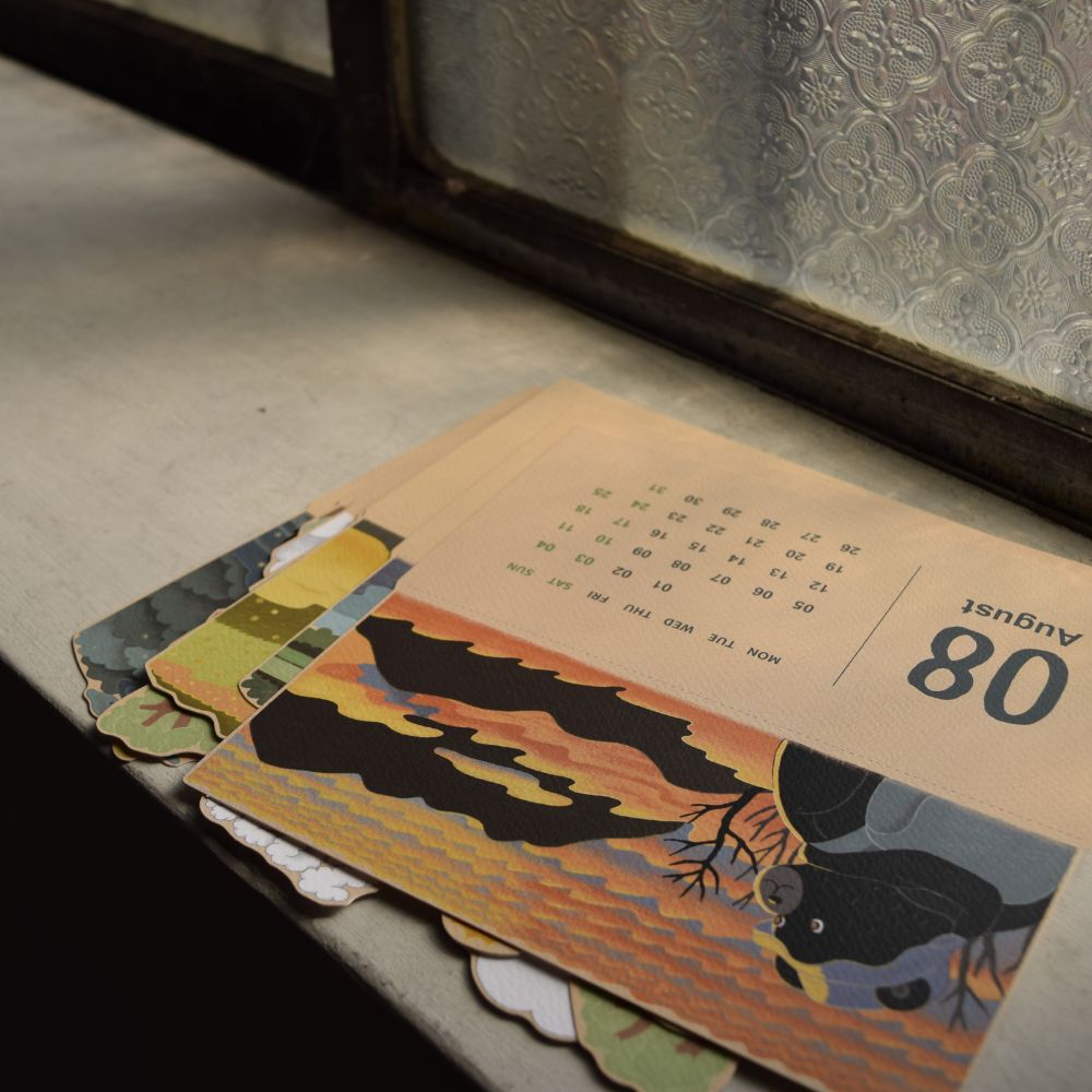 【健行筆記獨家聯名】 2024 山年曆 | 山山來持 ・ 把山景帶到你桌上 桌曆 年曆 禮物
