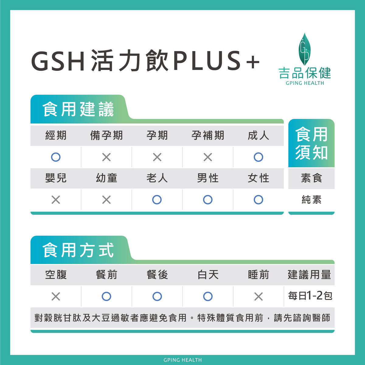 【吉品保健】GSH活力飲Plus+(14入/盒)