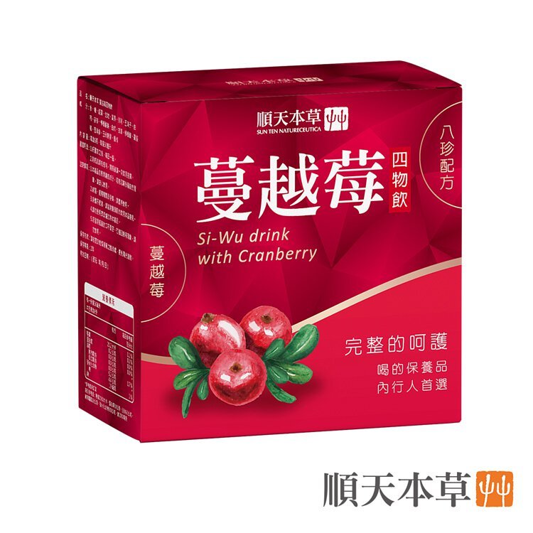 【順天本草】蔓越莓四物飲6瓶x3盒