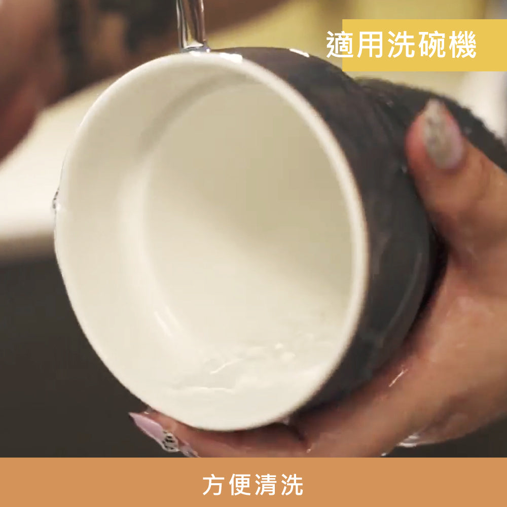【SWANZ天鵝瓷】MIZU 芯動陶瓷杯-450ML (含杯袋)-（簡約黑／米白色／紫羅蘭／薄荷綠）