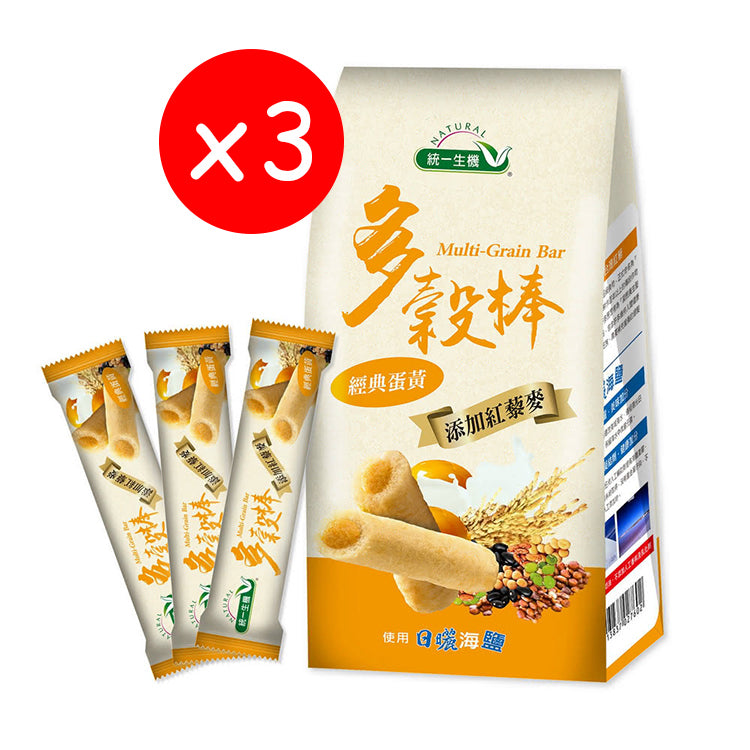【統一生機】紅藜多穀棒-經典蛋黃 (150公克/袋)(單入/3包)