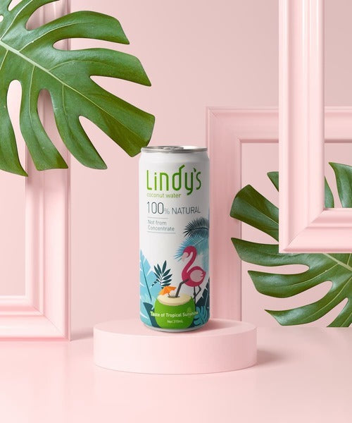 【超值組合】Lindy's 100%椰子水 310ml/罐x6✨100%純天然非濃縮還原0添加✨