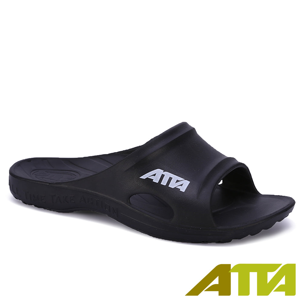 🔥新品79折🔥【ATTA】 足弓簡約休閒拖鞋 (粉色/粉紫色/藍色/黑色) 可選鞋號
