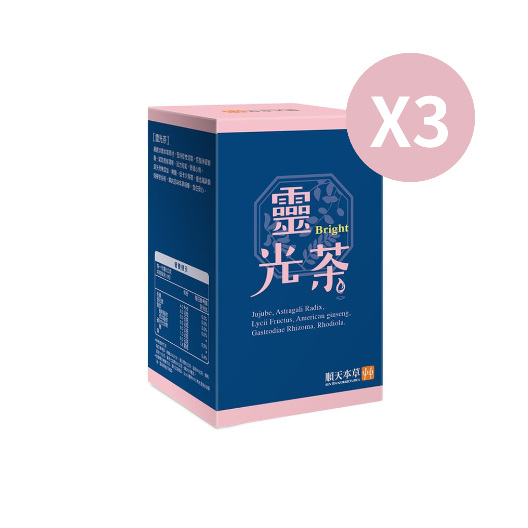 ⚡三入特惠56折⚡【順天本草】靈光茶(3盒裝)