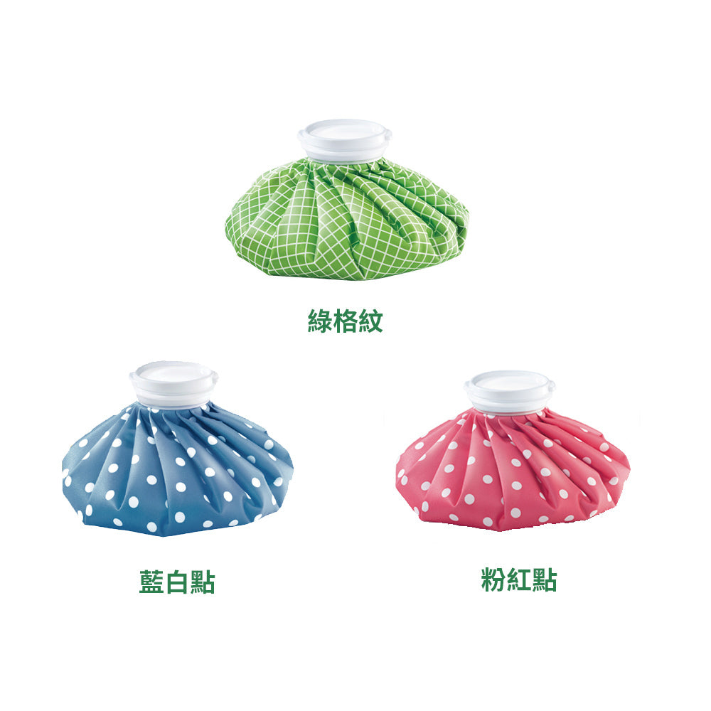 【muva】冰熱雙效水袋(9吋)-粉點、藍點、綠格