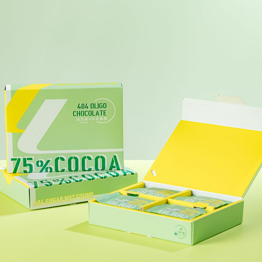 ⚡新年特惠9折⚡【404 Oligo】75%LM1004益生菌黑巧克力 x3盒 (12入/盒, 5克/片)