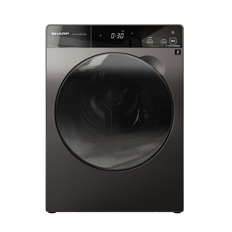 【SHARP 夏普】Pro-Flex 洗脫烘10.5公斤滾筒洗衣機(ES-FKP105WDT)✨乾洗無死角，徹底除臭除菌✨