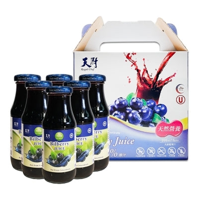 ⚡晶亮好視界⚡【天廚】100%藍莓汁 200ml*6入(盒裝)★滿滿花青素、產自高加索天然大地