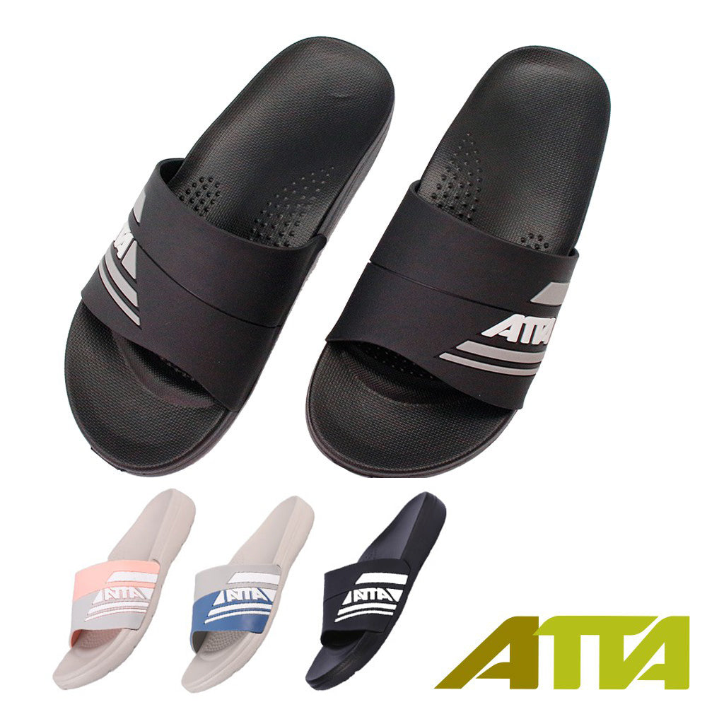 🔥新品89折🔥【ATTA】流線均壓拖鞋(黑白/藍灰/粉灰) 可選鞋號