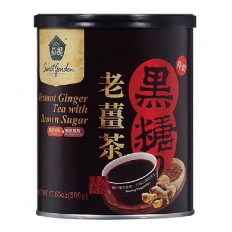 【薌園】特濃黑糖老薑茶500g/罐