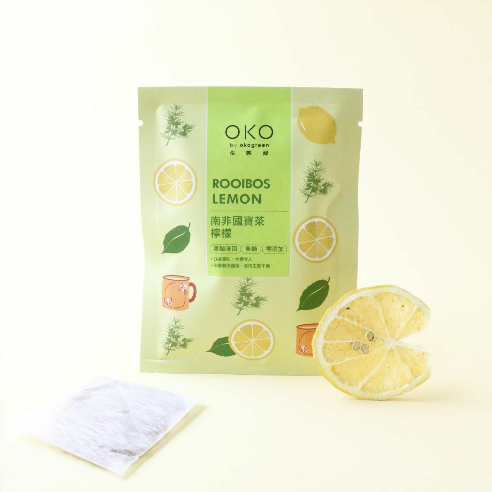 ⚡特惠58折⚡【OKO生態綠】檸檬片鮮果乾南非國寶茶（3g x 6入）(效期2024/06/26)