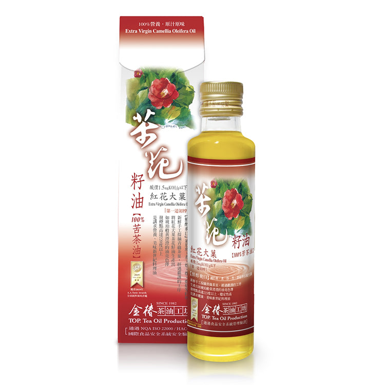 【紫金堂x金椿茶油工坊】紅花大菓-茶花籽油(300ml/瓶)
